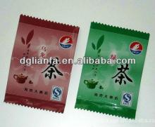 Fin seal plastic empty  tea  bag/ plastic  tea  pouch for sale