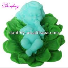 Baby sleeping shape soap silicone mould/silicone mould/baby shower cake decorations