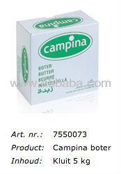 CAMPINA 5 KG UNSALTED BUTTER 82%, LACTIC (NIZO METHOD). ORIGIN: DUTCH / HOLLAND / NETHERLANDS