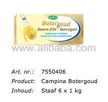 CAMPINA 1 KG UNSALTED BUTTER 82%, LACTIC (NIZO METHOD). ORIGIN: DUTCH / HOLLAND / NETHERLANDS