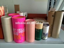paper box for red wine 2014 , round wine tube box with custom design