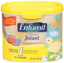 ENFAMIL  PREMIUM   Infant   Formula  Powder Milk-Based 23.4OZ PLASTIC TUB