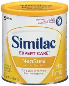 SIMILAC EXPERT CARE Infant Formula Neosure Milk Based Powder W/Iron 13.1OZ CANISTER