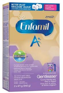 Enfamil A+ Gentlease Powder Refill Box, 942g