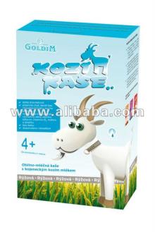 Baby rice cereal with goat milk formula
