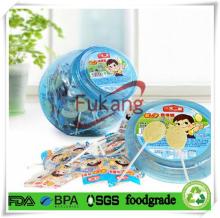 630ml Food Grade Transparent Plastic Lollipop Container with Lid