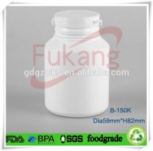 150ml HDPE plastic chewing gum customized bottle,small candy plastic jar&tamper proof flip top open