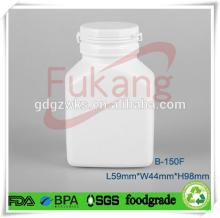 150ml DHPE plastic sweet  container s,5 oz plastic chewing gum white square bottle wholesale price,PVC