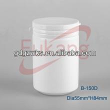150ml HDPE straight round plastic chewing gum bottle,bulk plastic  christmas  chocolate candy white ja