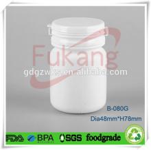 80ml custom made new design HDPE plastic chocolate candy jar,HDPE plastic chewing gum bottle factory