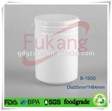 150ml white  plastic  gum  container / chewing  gum PE  container s factory directly