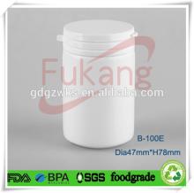 100ml HDPE custom made plastic bottle for Chewing gum,small empty plastic candy jar with PVC tamper