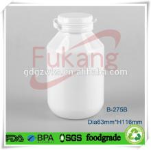 275ml PET plastic chewing gum jar hot sale for Brazil,9 oz PET plastic food white bottle,custom made