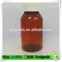 150cc plastic vitamin c powder bottle,amber PET vitamin e capsules container,plastic vitamin B12 tab