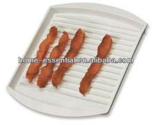 Plastic microwave bacon rack