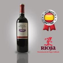 Spanish rioja red wine crianza
