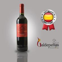 Spanish Valdepenas red wine Crianza