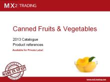 Spanish Canned  fruit s,  vegetables  & legums - Private Label - June 13