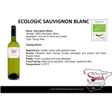 Ecologic white wine Sauvignon