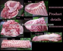 High quality pork reared on carefully-selected feed Marguerite pork.Featured Product from Japan.