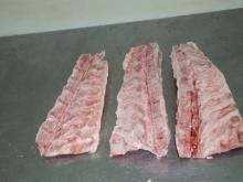 Frozen pork backbone