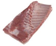 Pork belly, deli grade, bone in, rind on, without flank,