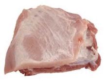 Pork shoulder 4D, boneless, rindless, defatted and nerves