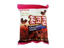 Chocolate corn snacks
