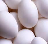 Brown and white chicken eggs