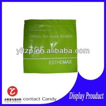 custom laminated marshmallow metalized snack packaging bag with printing 350g