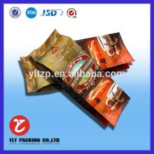 Coffee packing pouch in foil
