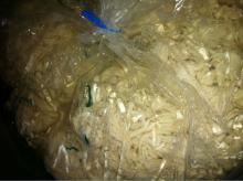 Natural salted hog casings
