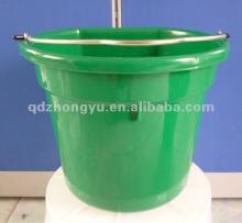 hot sales feeding bucket , water bucket, flat back bucket with handle and measurement inside 19L