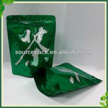 Metalized  Foil  Doypack Empty Tea Bag Tea Packaging Bag