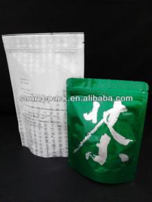 Standup Empty tea Bag/Laminated ziplock bag for tea packaging