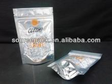 custom printed resealable aluminium  foil  tea bag with ziplock and  window  for sale