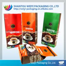 bottom gusseted coffee bag,coffee bag with valve,green coffee tea bags