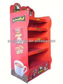 New design chocolate bar cardboard floor display stand