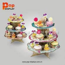 cardboard cupcake lollipops counter display stand