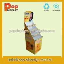 Hot sale floor display stand cardboard chewing gum display