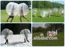 EN14960 approved human body zorb inflatable human bubble for new football sports