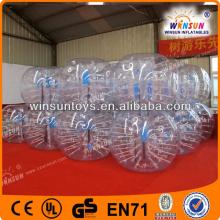 1.7m TPU human body zorb football bubble soccer inflatable ball suit