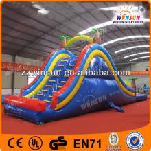 WSS-047 0.55mm  PVC  coconut  custom ized hire  inflatable  water slide