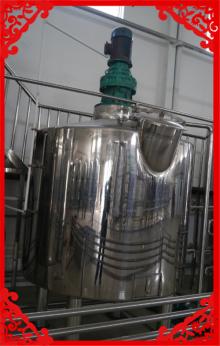 SS304 /316 Liquid Storage Tank coconut water tank with mixer