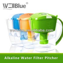 China Wellblue Alkaline Water Filter Pitcher With Active Carbon &Negative Ion Ceramic Balls