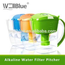 China Wellblue  Alkaline   Water  Jug With  Alkaline  Filter  Cartridge 