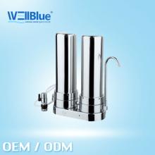 Well blue Ceramic water filters L-DF208B ( stainless steel ,ceramic filter+coconut active carbon )