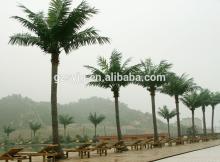 indoor and  outdoor  artificail plant king coconut trees decration palaza water park theme park wholes