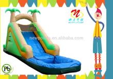 cheap china coconut trees theme inflatable  water  slide on sale