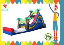 2014 china coconut trees inflatable water slide for hot summer